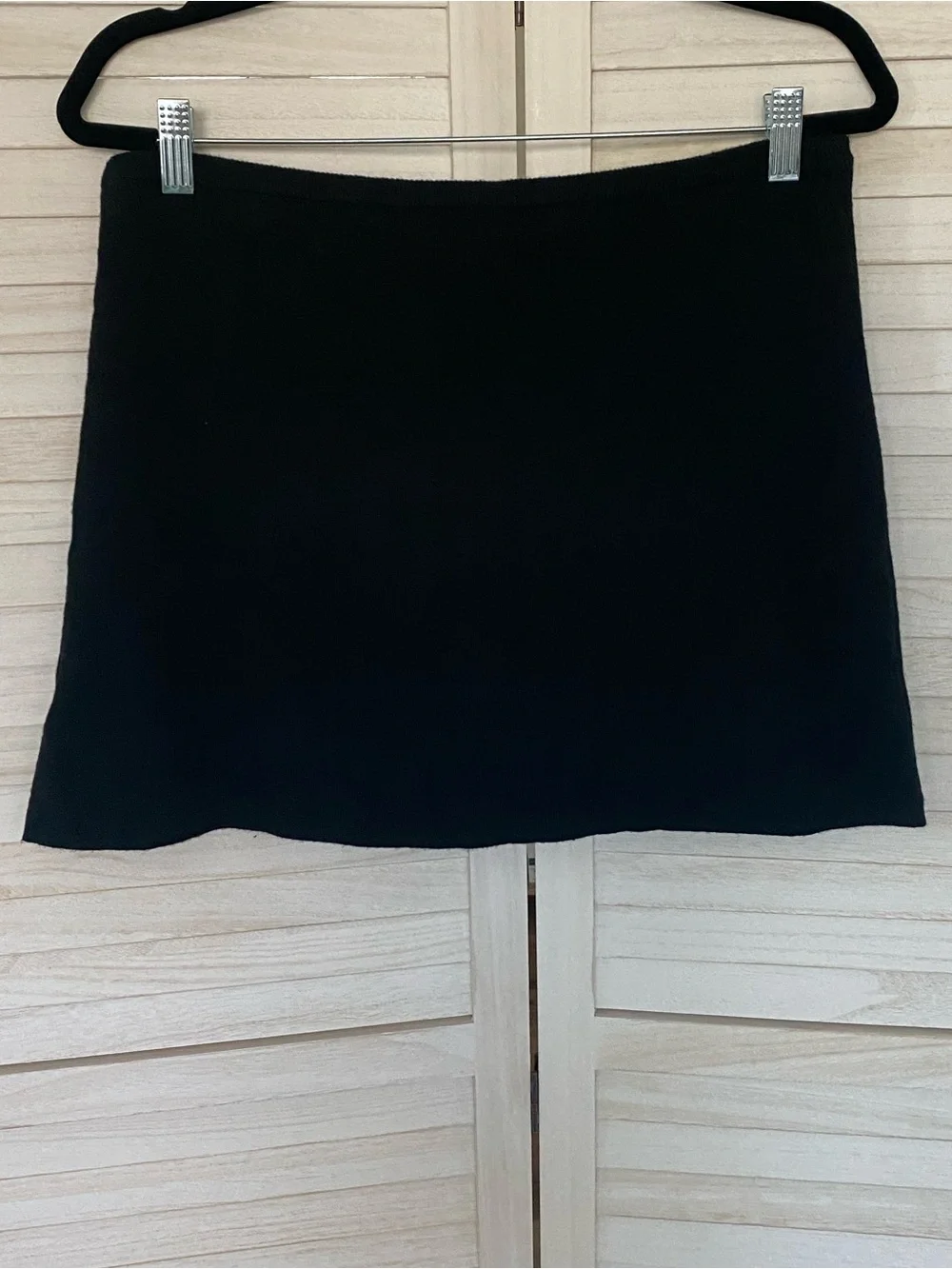 Wayf Black Knit Mini Skirt/Skort SZ XL NWT